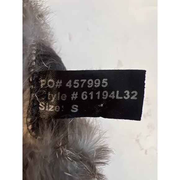 Wilsons Leather VINTAGE women dark brown gloves genuine rabbit fur cuffs Small - Picture 9 of 9